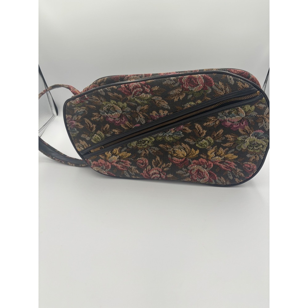Vintage Floral Tapestry Cosmetic Bag Travel‎ Toiletry Case Rose Woven Pattern